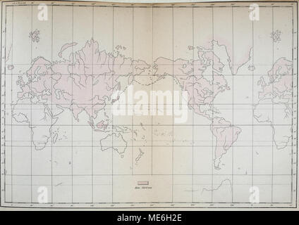. Die geographische verbreitung der säugthiere dargestellt . Foto Stock