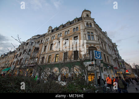 Gli edifici attorno al centro della città di Bonn, Renania settentrionale-Vestfalia (Germania). Foto Stock