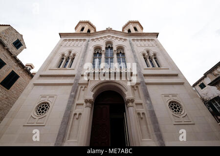 La Chiesa Ortodossa della Santa Annunciazione fu costruito nel 1877 nella città vecchia di Dubrovnik. Foto Stock