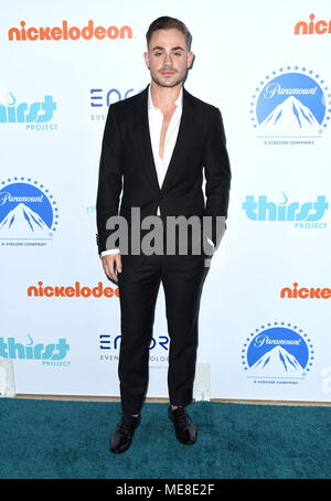 Beverly Hills, CA, Stati Uniti d'America. Xxi Aprile, 2018. 21 Aprile 2018 - Beverly Hills, la California - Dacre Montgomery. 9 Sete annuale di gala tenutosi presso il Beverly Hilton Hotel Photo credit: Birdie Thompson/AdMedia Credito: Birdie Thompson/AdMedia/ZUMA filo/Alamy Live News Foto Stock