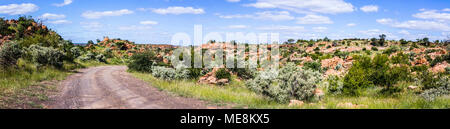 Panorama vista panoramica di massi di Mapungubwe national park, Sud Africa Foto Stock