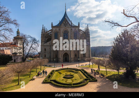 Kostnice Sedlec, Santa Barbara cattedrale, Barbara Street, Kutna Hora, Repubblica Ceca Foto Stock