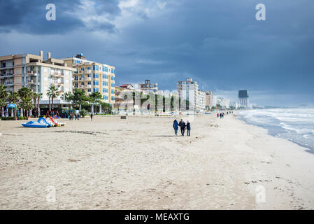 Lungomare, Durazzo, Albania Foto Stock