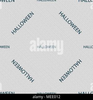 Segno di Halloween icona. Halloween-simbolo di partito. Modello senza cuciture con texture geometrica. Illustrazione Vettoriale Illustrazione Vettoriale