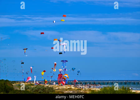 2018 Adelaide International Kite Festival al semaforo Beach, Sauth Australia Foto Stock