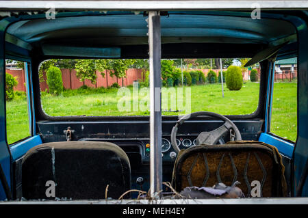 Per interni auto windows parabrezza rotto rotto vedere attraverso Foto Stock