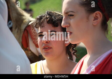 Roma, Italia, 22 aprile 2018. 2771 Compleanno - nascita di Roma le celebrazioni al Circo Massimo, ROMA, Italia, il 22 aprile, 2018 Credit: Gari Wyn Williams/Alamy Live News Foto Stock