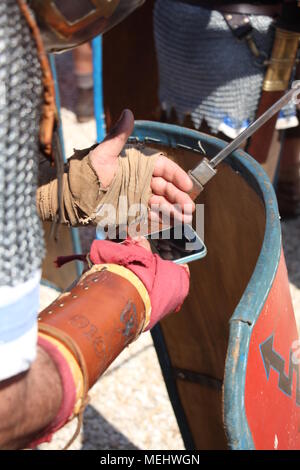 Roma, Italia, 22 aprile 2018. 2771 Compleanno - nascita di Roma le celebrazioni al Circo Massimo, ROMA, Italia, il 22 aprile, 2018 Credit: Gari Wyn Williams/Alamy Live News Foto Stock