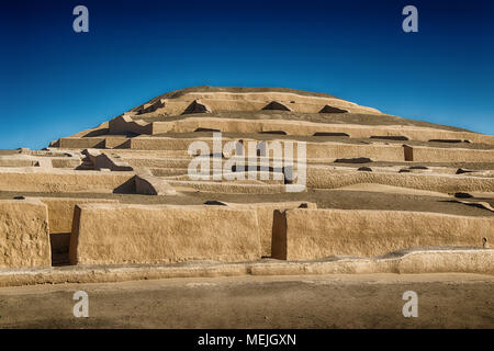 Il centro cerimoniale di Cahuachi vicino a Nazca (Perù) Foto Stock