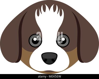 Carino shih tzu cane avatar Illustrazione Vettoriale