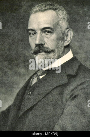 Theobald von Bethmann-Hollweg, Theodor Friedrich Alfred von Bethmann-Hollweg (29 novembre 1856 - 1 gennaio 1921) era un politico tedesco che era il Cancelliere dell'impero tedesco dal 1909 al 1917. Foto Stock