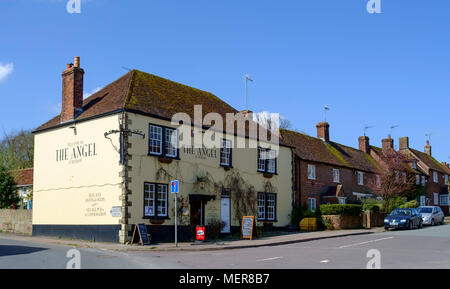 Hindon un piccolo villaggio vicino Warminster Wiltshire, Inghilterra UK l'Angel Inn Foto Stock