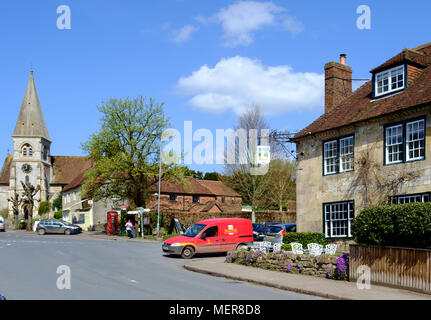Hindon un piccolo villaggio vicino Warminster Wiltshire, Inghilterra REGNO UNITO Foto Stock