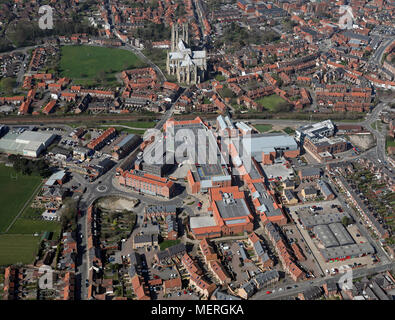 Vista aerea del Flemingate Shopping Centre Foto Stock