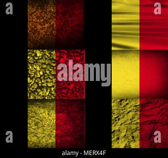 Set di Six Flags Belgio con il vecchio texture. Illustrazione Vettoriale Illustrazione Vettoriale