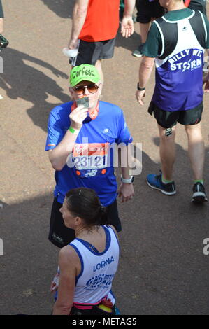 Xxxviii VIRGIN LONDON MARATHON 2018 Foto Stock