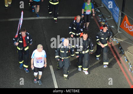 Xxxviii VIRGIN LONDON MARATHON 2018 Foto Stock