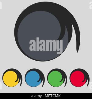 Set di blank colorati pulsanti web per il sito web o app. Illustrazione Vettoriale Illustrazione Vettoriale