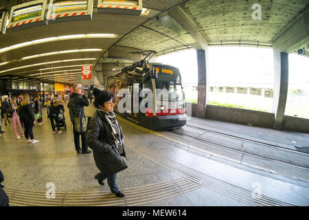 Stazione Schottentor, Vienna, Austria. Foto Stock