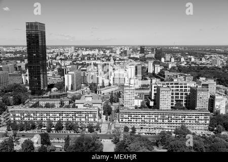 Varsavia, Polonia, 21 Luglio 2016: vista aerea del quartiere urbano a Varsavia, Polonia Foto Stock