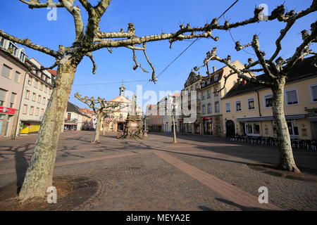 Rastatt - città del barocco in Germania vicino Karlsruhe, il Reno e il confine francese. Foto Stock