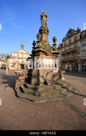 Rastatt - città del barocco in Germania vicino Karlsruhe, il Reno e il confine francese. Foto Stock