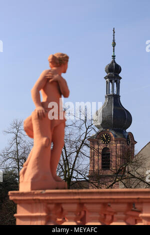 Rastatt - città del barocco in Germania vicino Karlsruhe, il Reno e il confine francese. Foto Stock