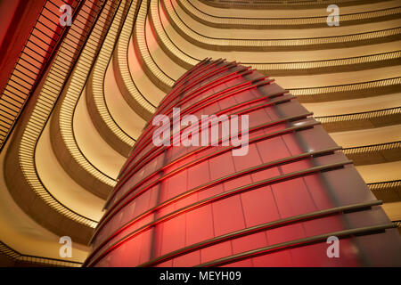 Atlanta capitale della condizione degli Stati Uniti della Georgia, iconico interno del Marriott Marquis, un popolare hotel in downtown Atlanta su Peachtree Avenue Foto Stock