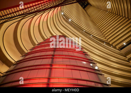 Atlanta capitale della condizione degli Stati Uniti della Georgia, iconico interno del Marriott Marquis, un popolare hotel in downtown Atlanta su Peachtree Avenue Foto Stock