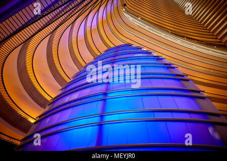 Atlanta capitale della condizione degli Stati Uniti della Georgia, iconico interno del Marriott Marquis, un popolare hotel in downtown Atlanta su Peachtree Avenue Foto Stock