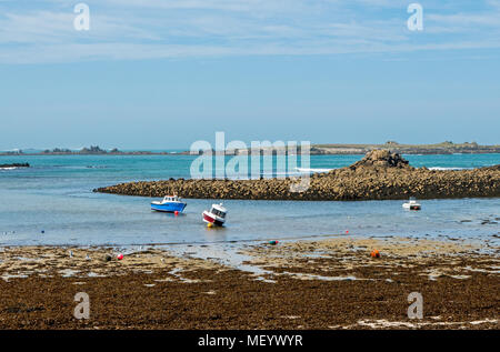 Periglis Bay su sant Agnese in isole Scilly, West Country Foto Stock