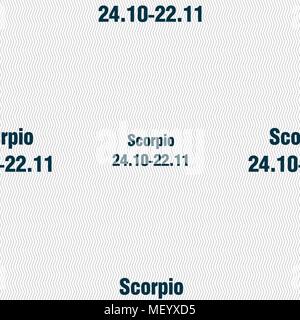 Segno dello scorpione. Modello senza cuciture con texture geometrica. Illustrazione Vettoriale Illustrazione Vettoriale