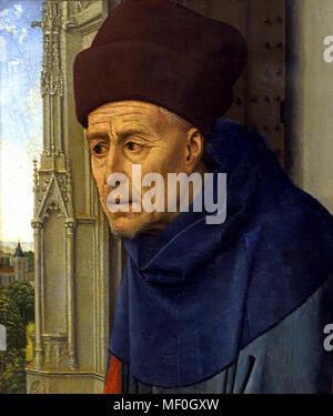 San Giuseppe 1438 da Rogier van der Weyden (1399/1400 - 1464 Bruxelles) belga fiamminga del Belgio ( Questo frammento è stato segato fuori della stessa grande pala come Maria Maddalena nella National Gallery di Londra. ) Foto Stock