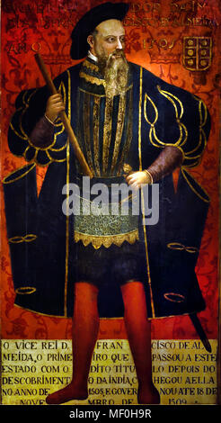 Afonso de Albuquerque fu il primo esploratore portoghese che sono approdati in Goa il 25 gennaio 1510. Il Portogallo , Portoghese ( Afonso de Albuquerque, duca di Goa 1453 - 1515) (Aphonso o Alfonso), è stato un generale portoghese, "grande conquistatore', più ed un impero builder. ) Foto Stock