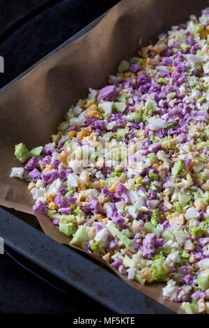 Il cavolfiore pasta della pizza Foto Stock