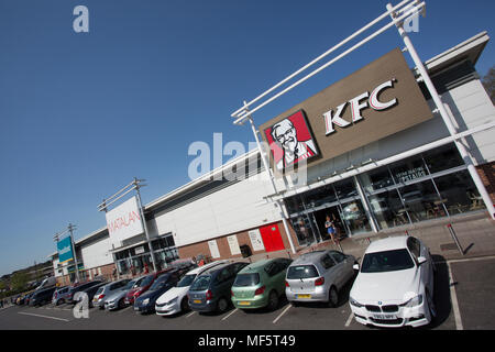 KFC presso Strood Retail Park, Kent Foto Stock