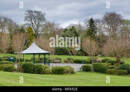 Central Park, Haworth Bronte Village, West Yorkshire, Inghilterra. Foto Stock