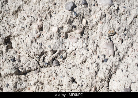 O conglomerato Nagelfluh, Isartal a Wallgau, Werdenfels, Alta Baviera, Baviera, Germania Foto Stock