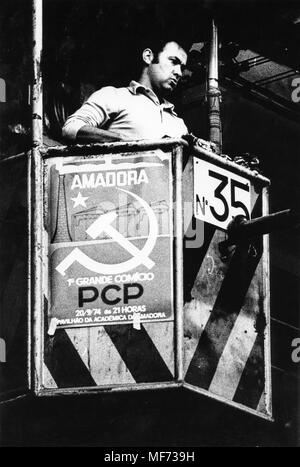 Il pcp, del Partito comunista portoghese, Amadora, Portogallo, 70s Foto Stock