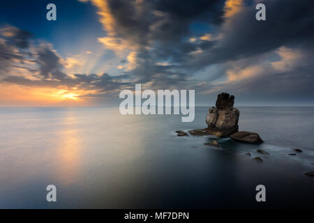 Capo Carvoeiro paesaggio Foto Stock