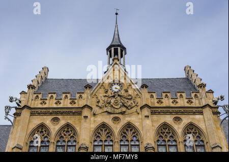 Municipio della città di Erfurt, Germania. Erfurt è la capitale della Turingia e la città fu menzionata per la prima volta nel 742 Foto Stock