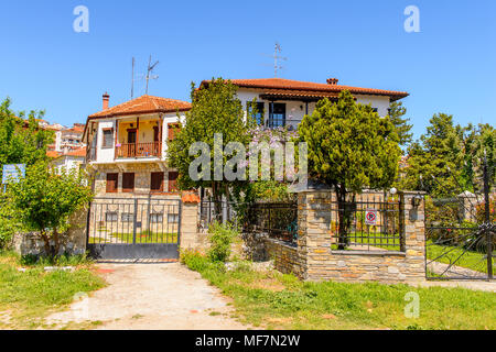 Architettura di Kastoria, Macedonia occidentale, Grecia Foto Stock