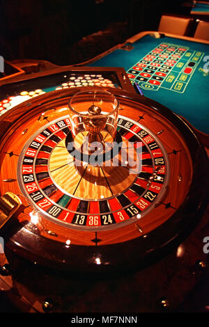 Ruota della Roulette, Las Vegs casino, Nevada, STATI UNITI D'AMERICA Foto Stock