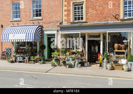 Bumble e fiori selvatici e negozio di articoli di decorazione in Sheep Street nella graziosa cittadina di mercato di Shipston on Stour nel Warwickshire, Regno Unito Foto Stock