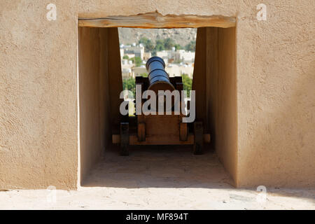 Nizwa. Nizwa Fort. Il sultanato di Oman. Saltanat ʿUmān. Sultanat Oman. Oman. Foto Stock