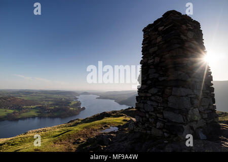 Ullswater dal Vertice di Hallin cadde, Lake District, Cumbria, Regno Unito. Foto Stock