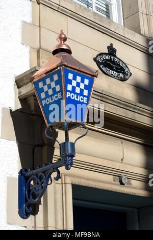 Ottone lampada di polizia Foto Stock