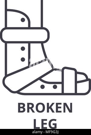 Applicazione di gesso linea sottile icona, segno, simbolo illustation, concetto lineare, vettore Illustrazione Vettoriale