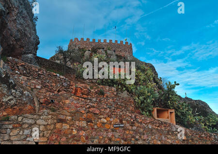 Castello di Penha Garcia Castelo Branco in Portogallo Foto Stock