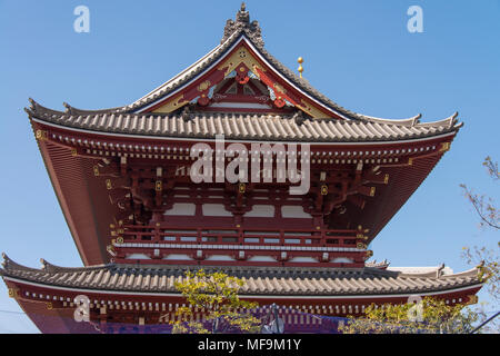 Tempio di Sensoji vecchia pagoda a cinque piani mark Foto Stock